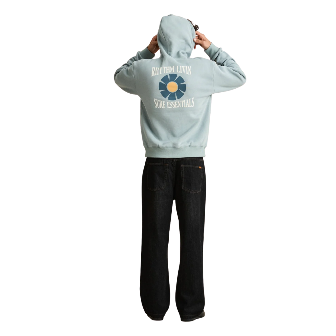Surf Essentials Fleece Hood - Seafoam