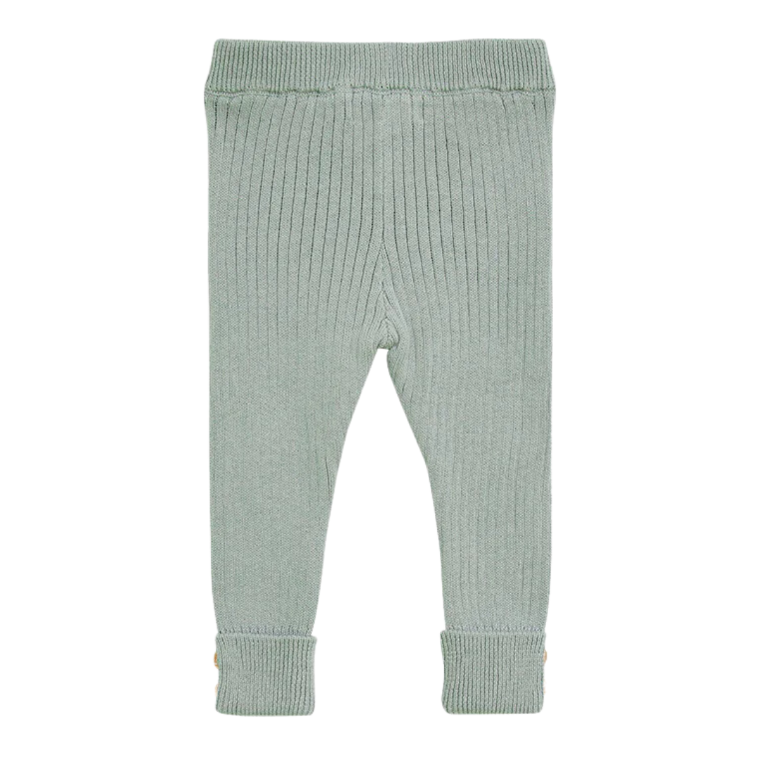 Texture Rib Legging - Whisper Green