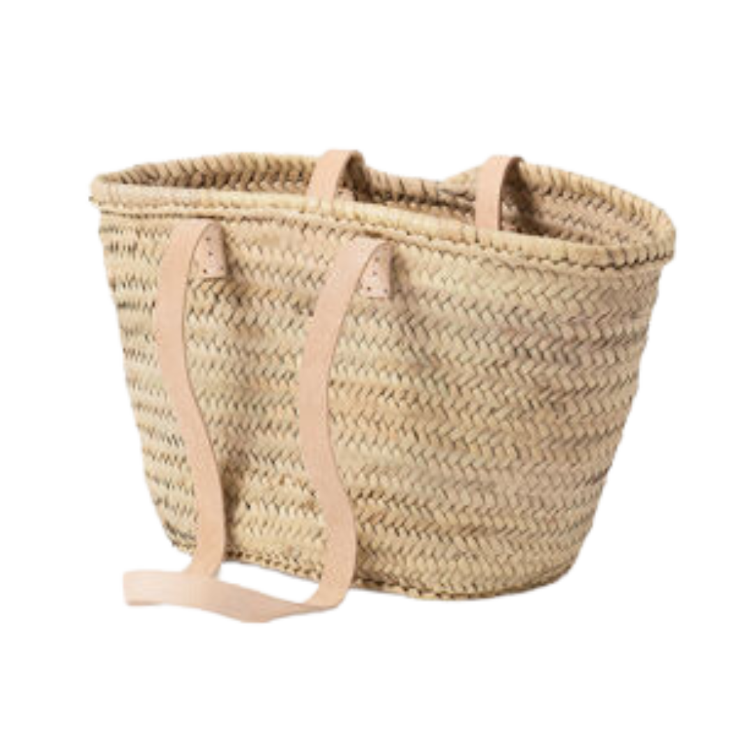 Moroccan Basket w/Long Handles