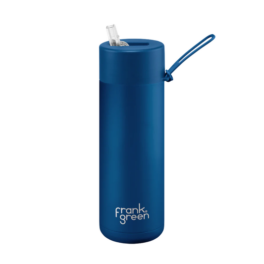 Frank Green Ceramic Reusable Bottle - Deep Ocean 595ml