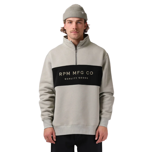 Track 1/4 Zip Sweater - Stone