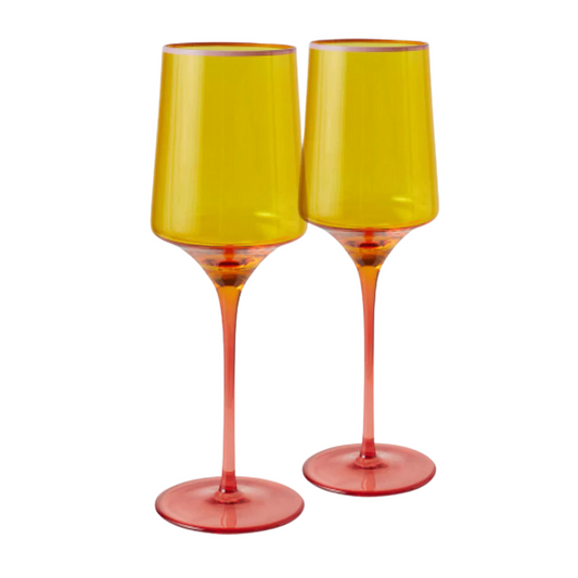 Tropical Punch Vino Glass 2P Set