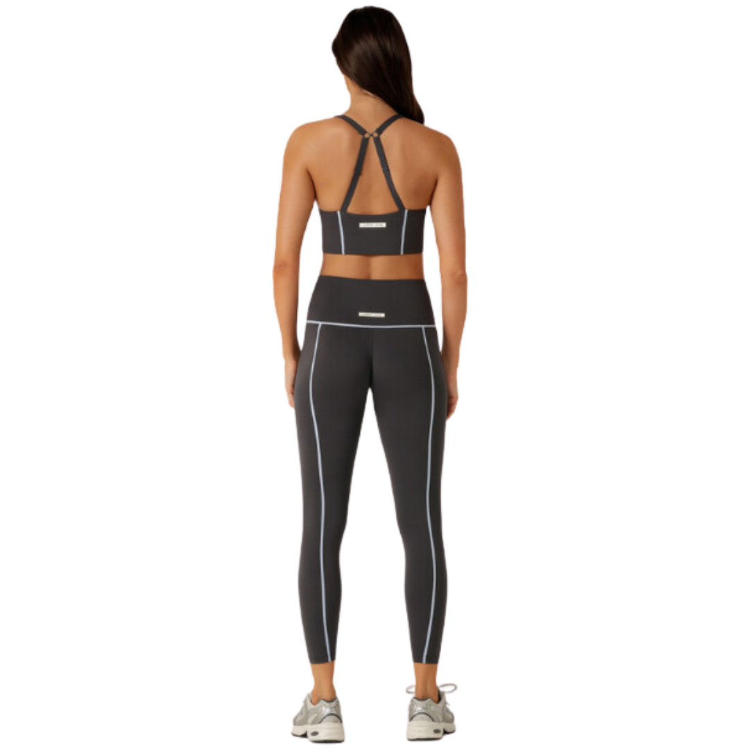 Unwind Longline Sports Bra - Dark Titanium