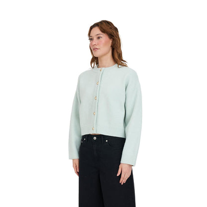 Elle Crop Cardigan Mint