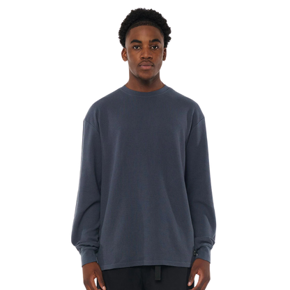 Waffle LS Sup Tee - Asphalt