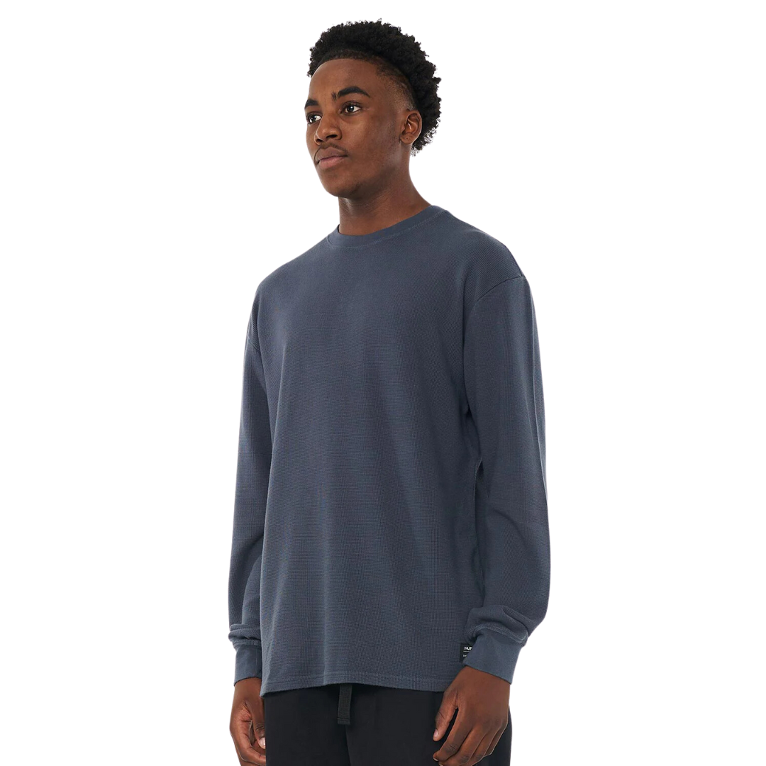 Waffle LS Sup Tee - Asphalt