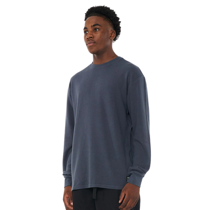 Waffle LS Sup Tee - Asphalt