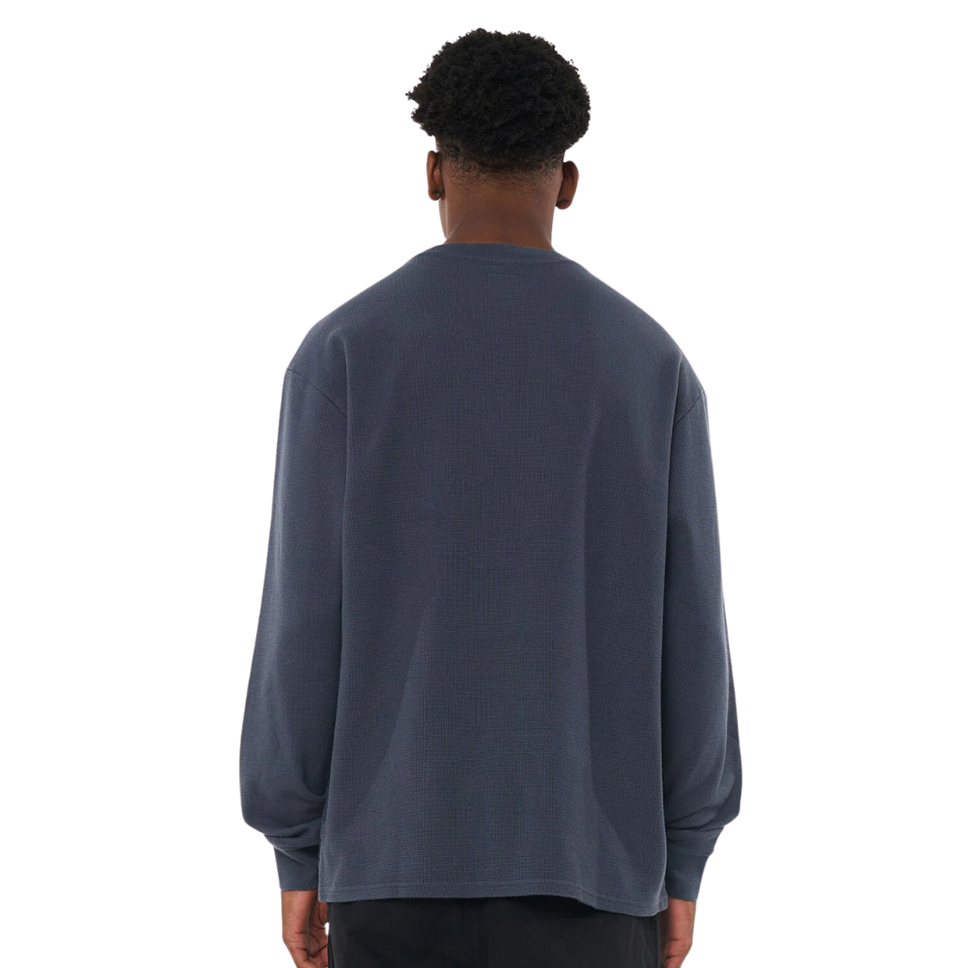 Waffle LS Sup Tee - Asphalt