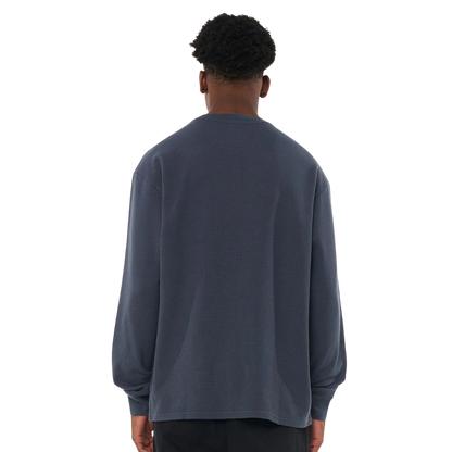 Waffle LS Sup Tee - Asphalt