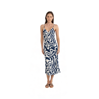 Waverly Bias Cut Midi Dress