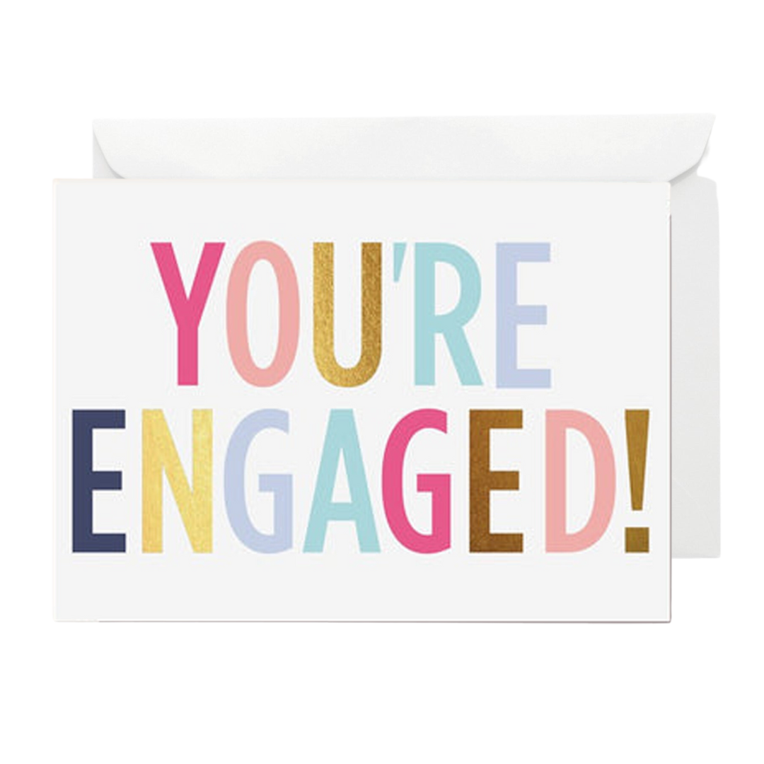 You're Engaged Bright Card