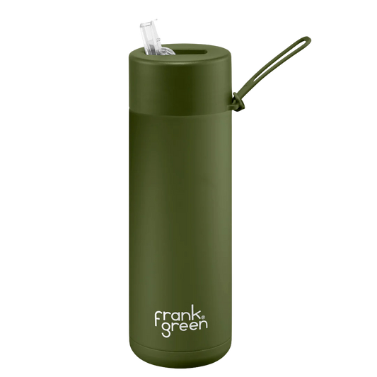 Frank Green Ceramic Reusable Bottle - Khaki 595ml