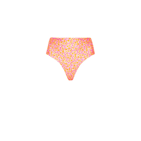 High Hip Cheeky Bikini Bottom - Sherbet Shimmer