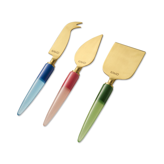 Bejewelled Cheese Knife Set One Size