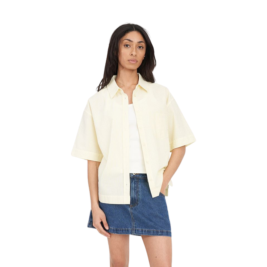 Cruise Stripe Dad Shirt Butter/Chalk