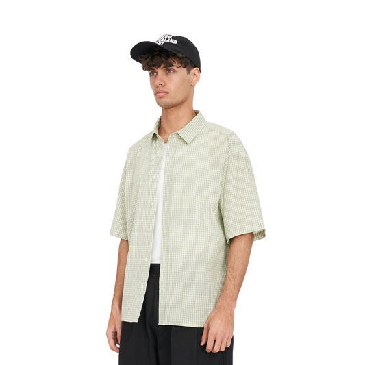 Crosby Ss Shirt Matcha/ Chalk