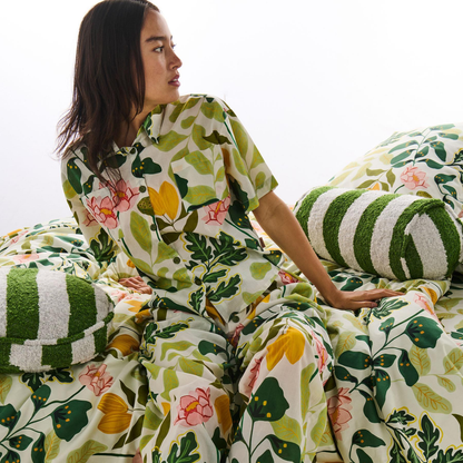 Wander Adult Organic Cotton Short Sleeve Shirt & Pant Pyjama