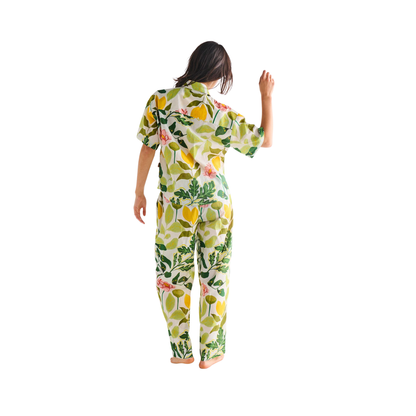 Wander Adult Organic Cotton Short Sleeve Shirt & Pant Pyjama