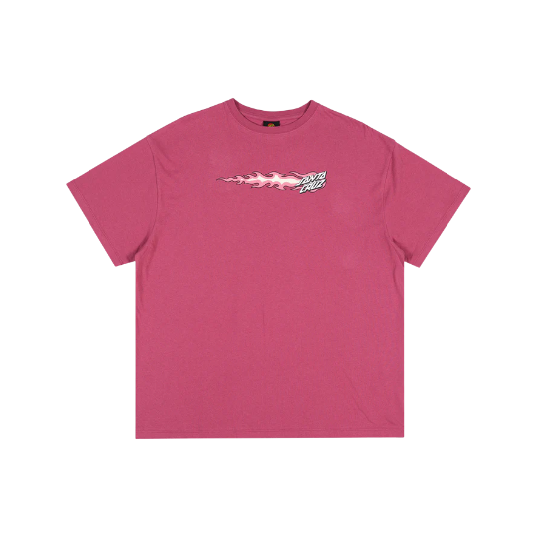 Flaming Dice Dot Flash Women's T-shirt Dusk Pink