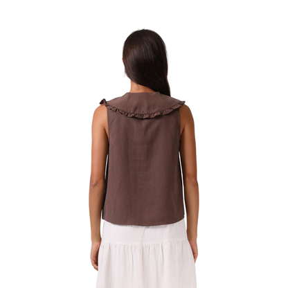 Addison Blouse - Chocolate