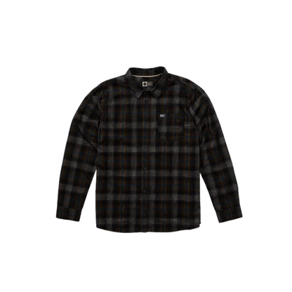 Caster Long Sleeve Cord Shirt - Black