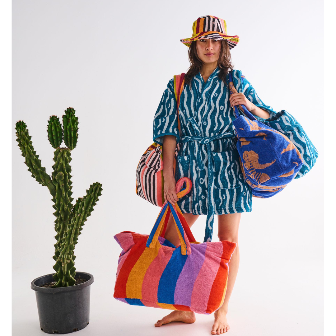 Sun Kissed Terry Oversized Beach Bag One Size
