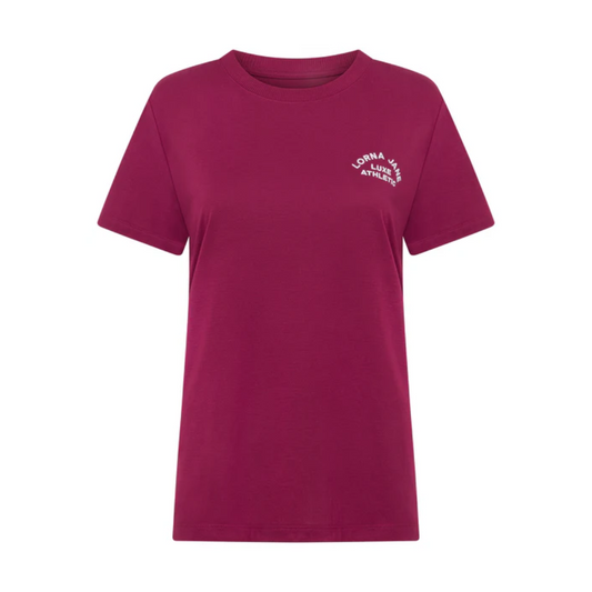 Lotus T-Shirt - Berry Red
