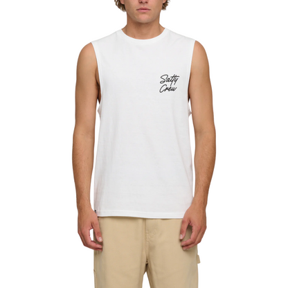 Snapper Muscle Tank - White
