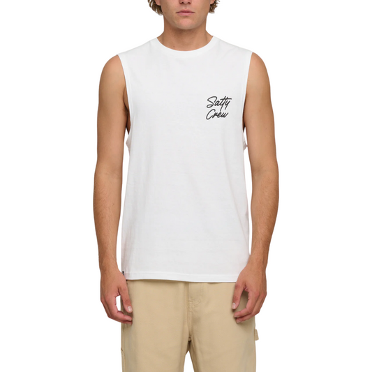 Snapper Muscle Tank - White