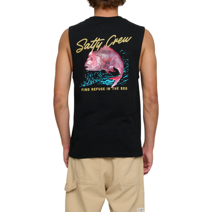 Snapper Muscle Tank - Black