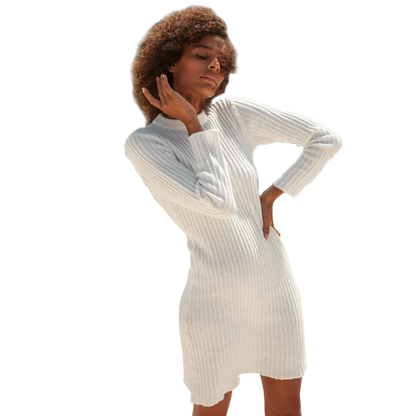 Charli Knit Dress - White