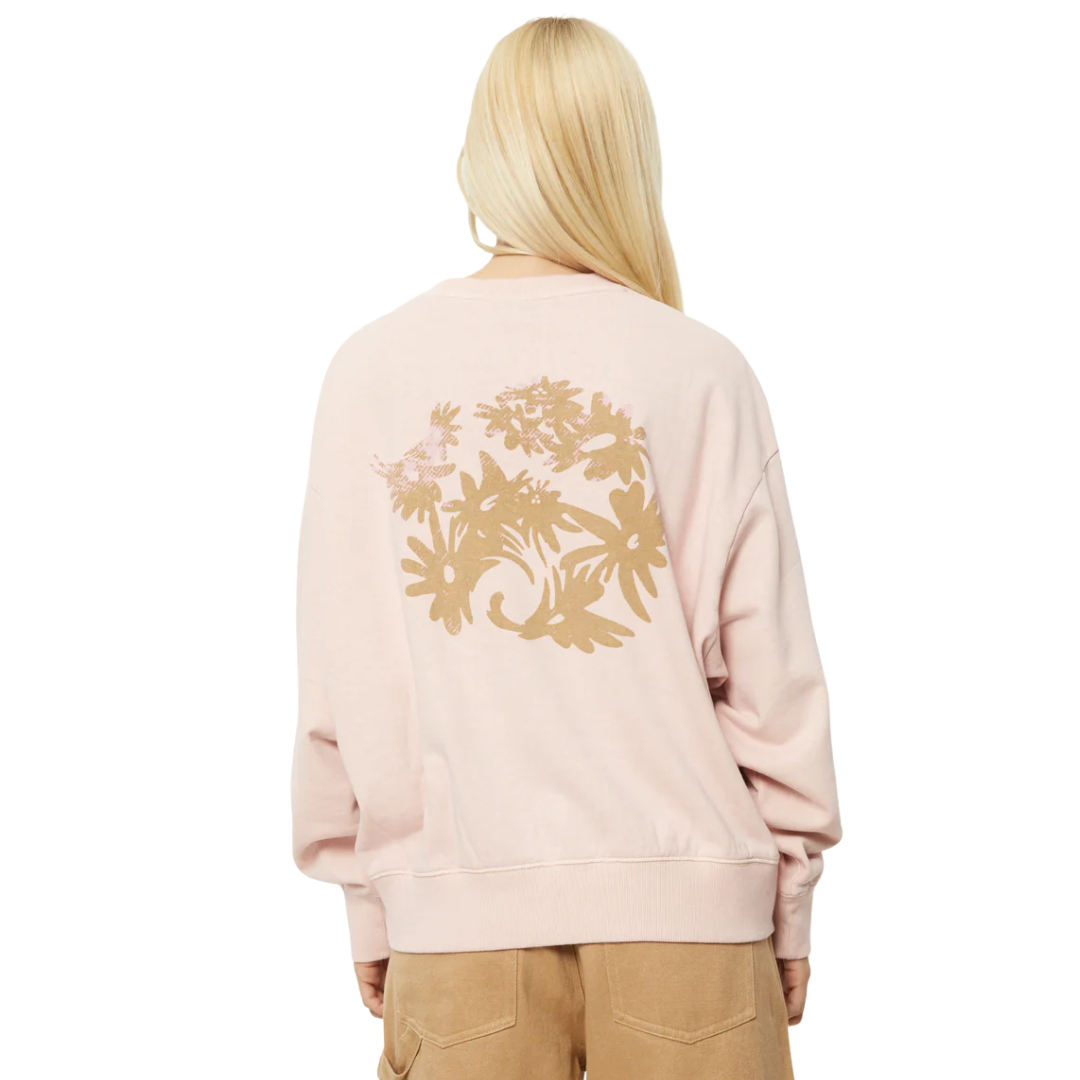 Daze Hemp Crew Neck Jumper - Lotus