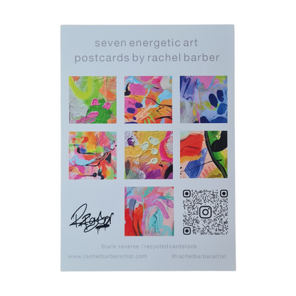 Energetic Art Postcards By Rachel Barber Pack of 7