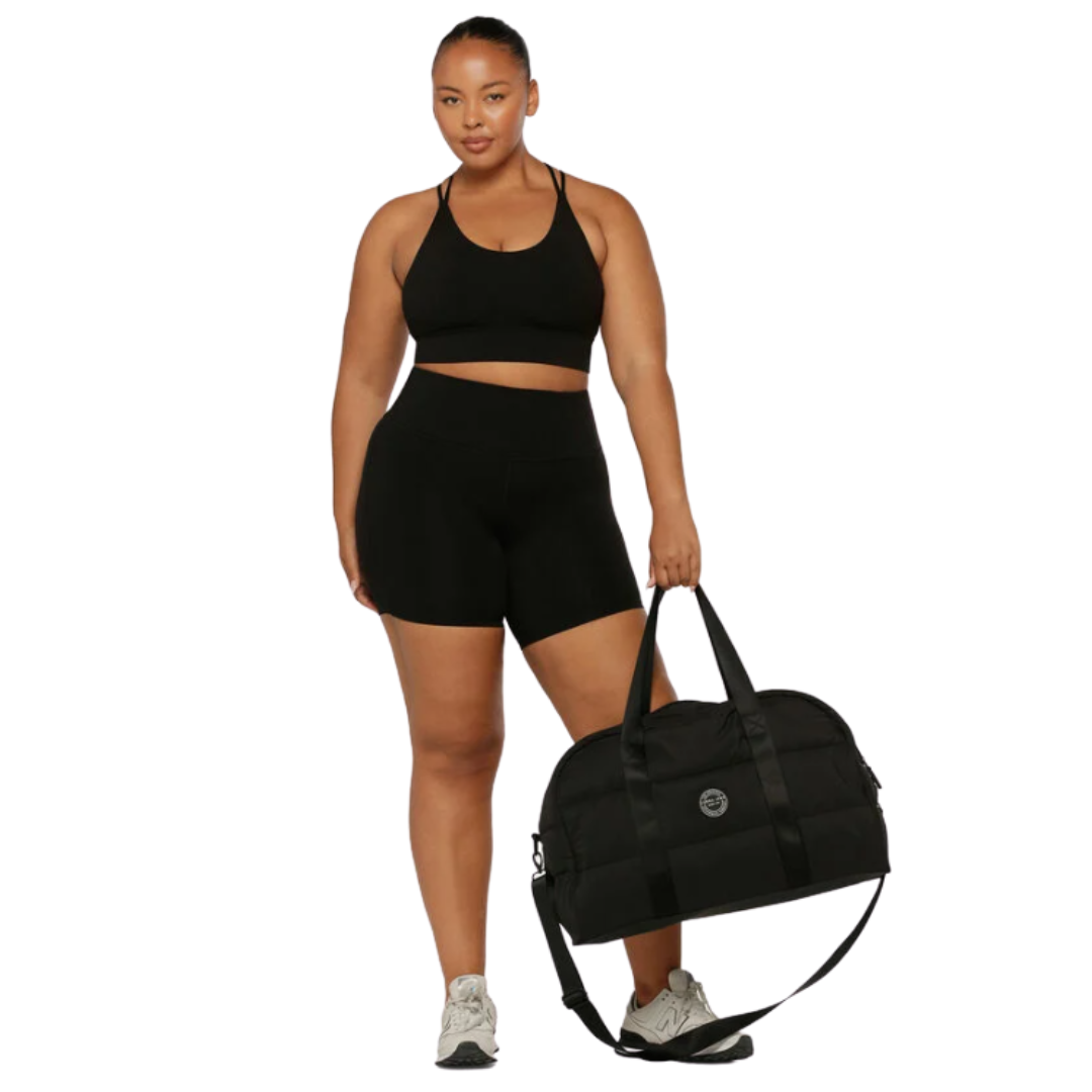 Puffer Gym Bag - Black
