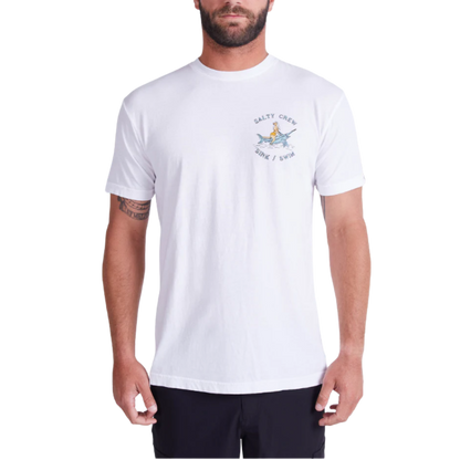 Siren Garment Dye Short Sleeve Tee - White