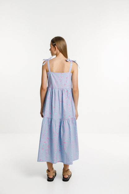 Tie Up Ziggy Dress - Water