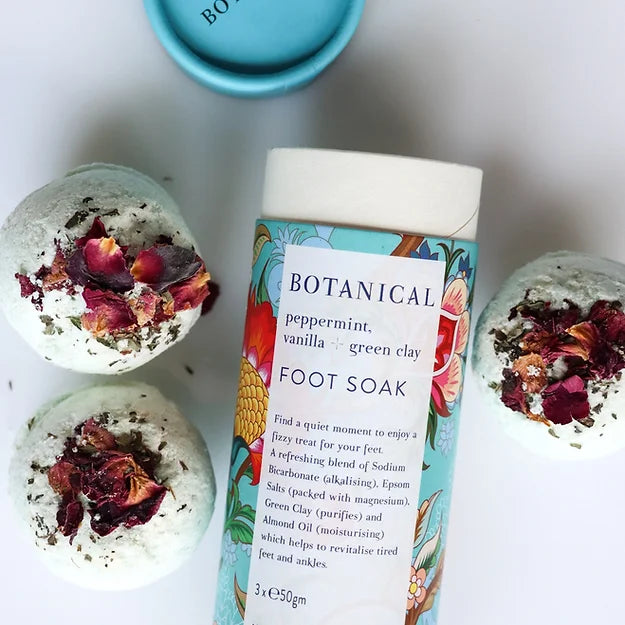 Peppermint, Vanilla + Green Clay Foot Soak Trio