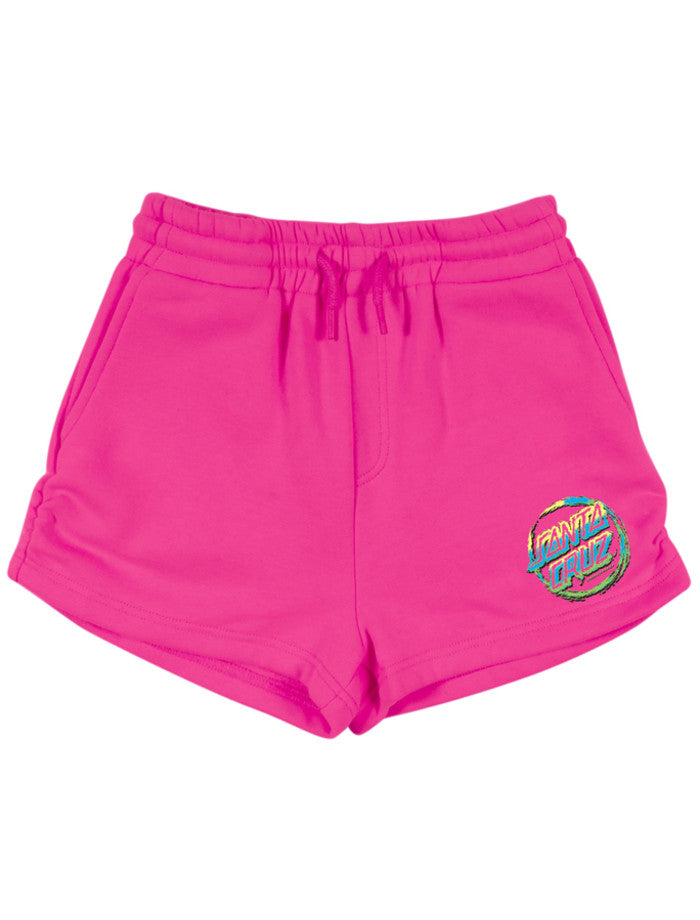 Throwdown Dot Track Shorts - Pink